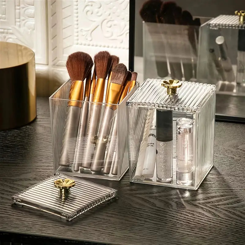 Acrylic Square Swab Storage Box, Makeup Cotton Pad Storage Box, Single Cell Clear Case, Cosmetics Jewellery Bathroom Container, Multifunctional Luxury Jar With Lid Storage, Bathroom Canisters Vanity Organizer, Transparent Cosmetic Storage Box Acrylic Square Swab Storage Box, Makeup Cotton Pad Storage Box, Single Cell Clear Case, Cosmetics Jewellery Bathroom Container, Multifunctional Luxury Jar With Lid Storage, Bathroom Canisters Vanity Organizer, Transparent Cosmetic Storage Box